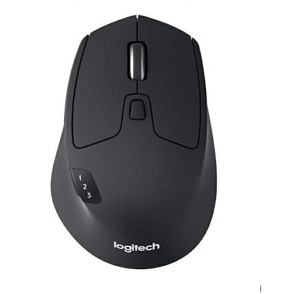 Logitech M720 Triathlon Multi-Device Wireless Mouse, Black - Picture 1 of 8